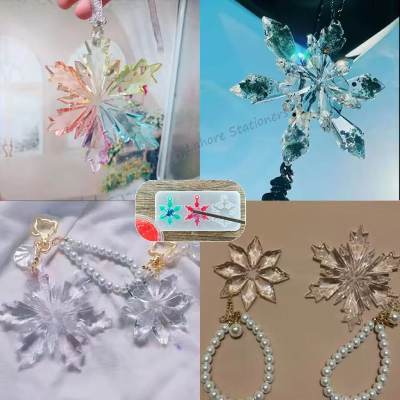 Snowflake Flower Jewelry Making Silicone Resin Mold