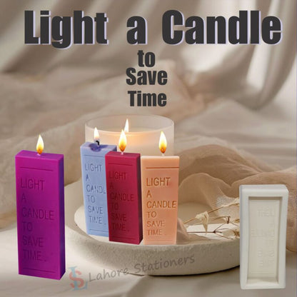 Long Letter Candle Silicone Mold  DIY Candle & Resin Craft Mold