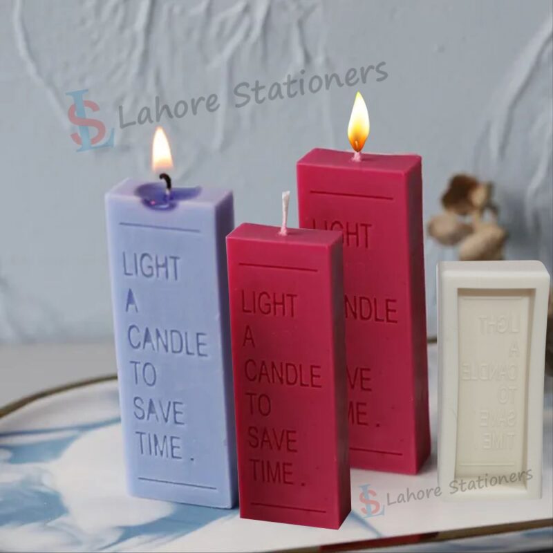 Long Letter Candle Silicone Mold  DIY Candle & Resin Craft Mold