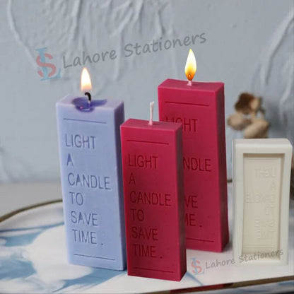 Long Letter Candle Silicone Mold  DIY Candle & Resin Craft Mold