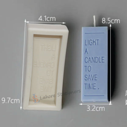 Long Letter Candle Silicone Mold  DIY Candle & Resin Craft Mold