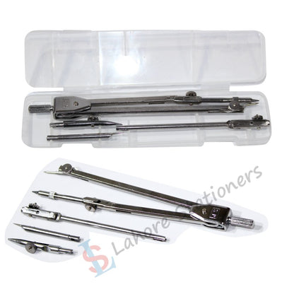 Steel Compass Set For Professional Technical Drafting Drawing 4 Pcs Tools set