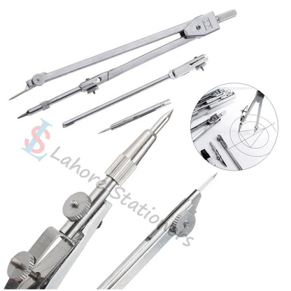 Steel Compass Set For Professional Technical Drafting Drawing 4 Pcs Tools set