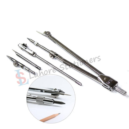 Steel Compass Set For Professional Technical Drafting Drawing 4 Pcs Tools set