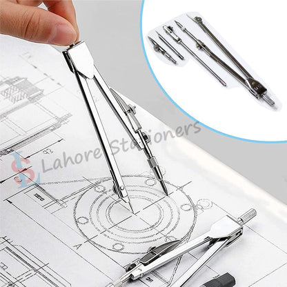 Steel Compass Set For Professional Technical Drafting Drawing 4 Pcs Tools set