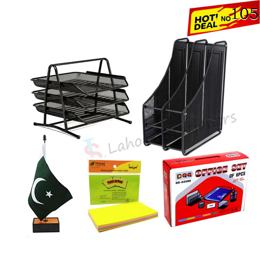 Deal 105: 10 Pieces Office Stationery Desk Table Organizer Set