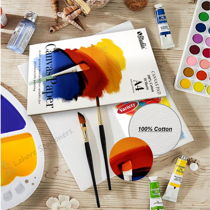 Studio Canvas Pad For Oil And Acrylic Painting A4 Size 10 sheets
