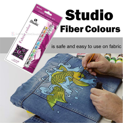 Fabric Paint Colors Tube Set 12 Color 15ml