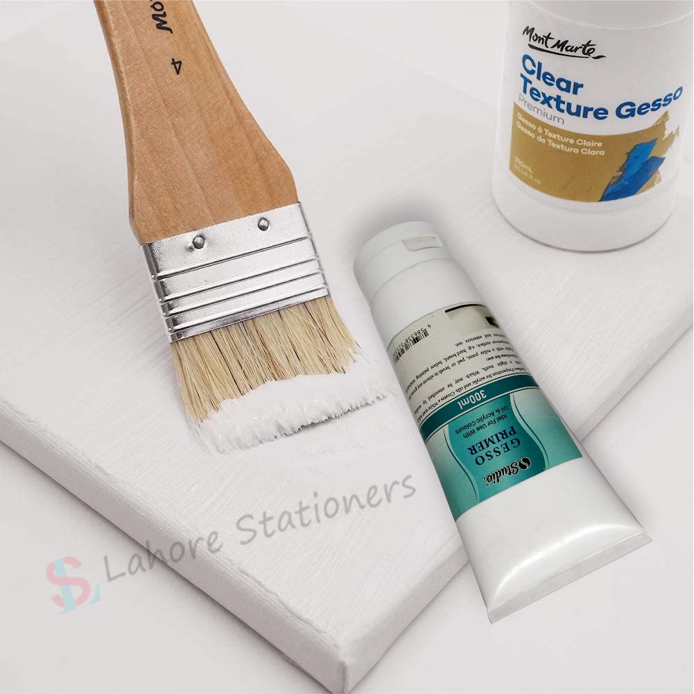 Studio Gesso Primer Tube 300ml For Use Canvases Oil Acrylics Painting