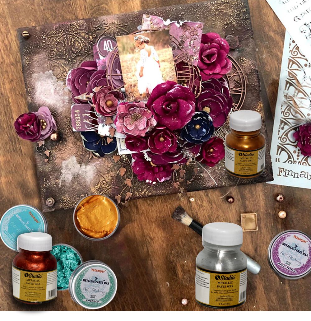 Studio Metallic Paste Wax 50ml Single Piece