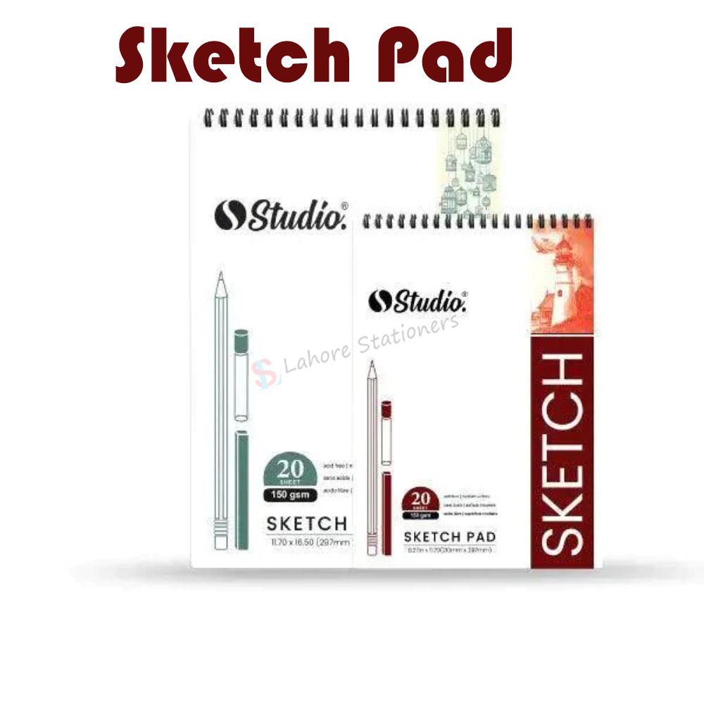 Studio Sketch Pad A3 and A4 Size