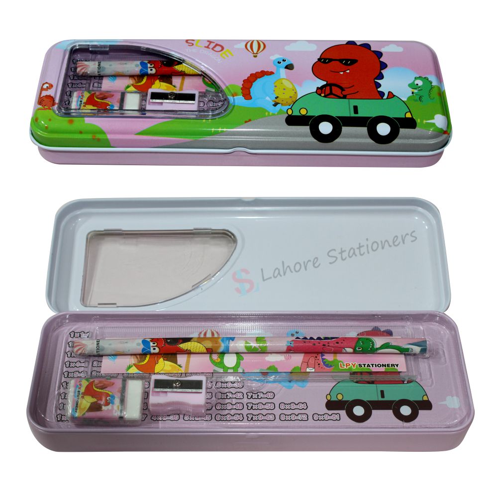 Stylish Geometry box With 5 Pcs stationery items