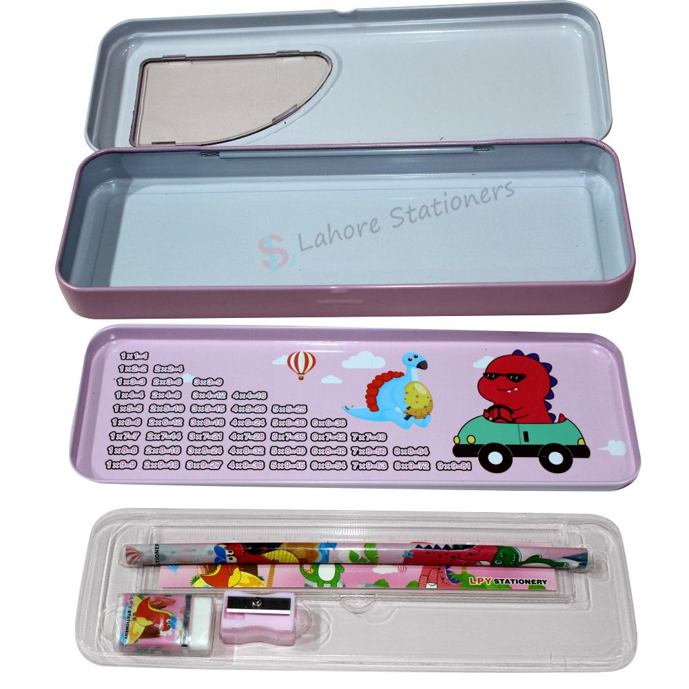 Stylish Geometry box With 5 Pcs stationery items