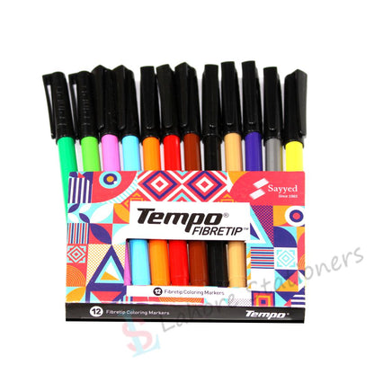 Tempo 12 Colours Marker Set