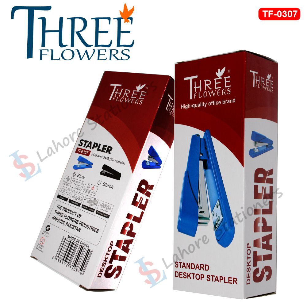 Three Flowers TF0307 Super Heavy Duty Stapler Machine 24/6, 24/8