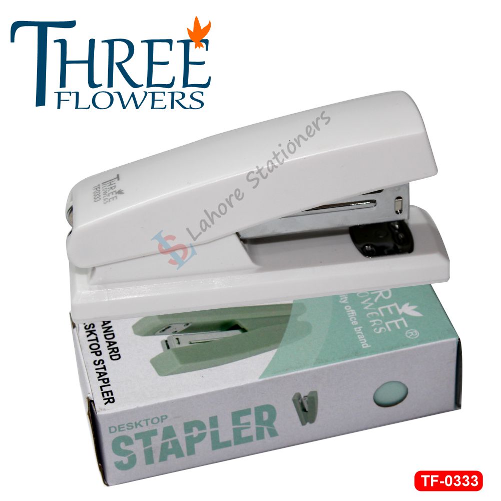 Three Flowers TF0333 Standard Desktop Stapler High Quality Office Brand