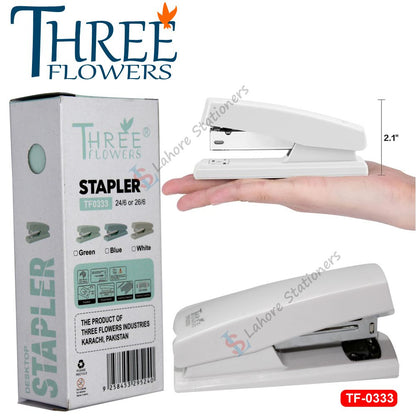Three Flowers TF0333 Standard Desktop Stapler High Quality Office Brand