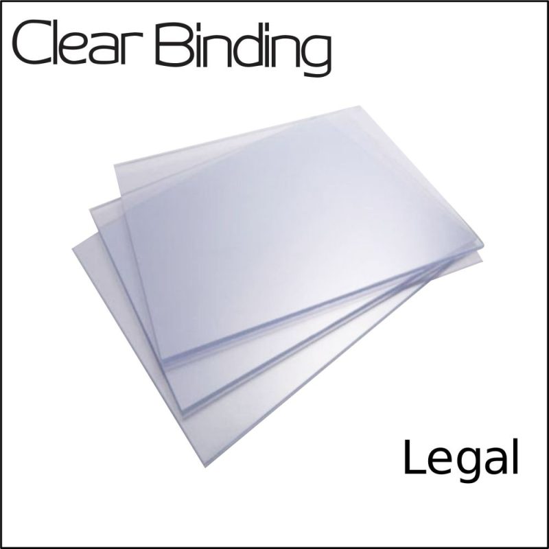 Book Binding Sheets Transparent High Quality