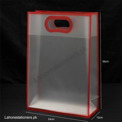 Transparent PVC Gift Clear Plastic Packing Bag Premium