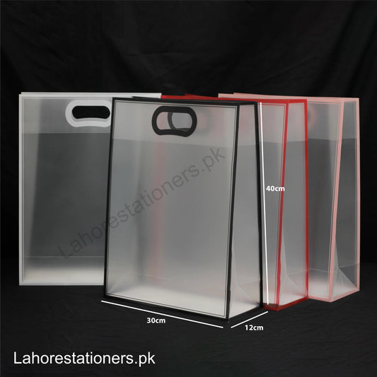 Transparent PVC Gift Clear Plastic Packing Bag Premium