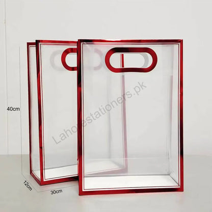 Transparent PVC Gift Clear Plastic Packing Bag Premium
