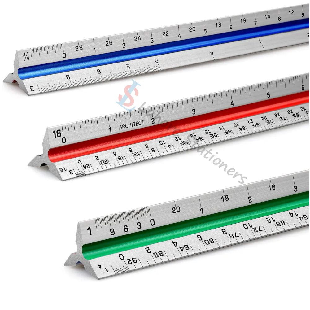 Triangular Architect Scale Ruler 12 Inch – Lahore Stationers