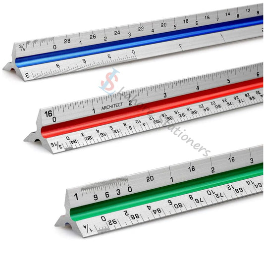 Triangular Architect Scale Ruler 12 Inch