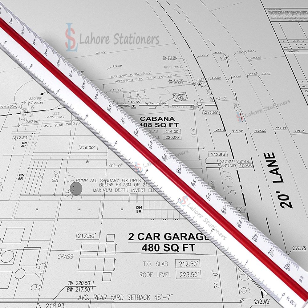 Triangular Architect Scale Ruler 12 Inch