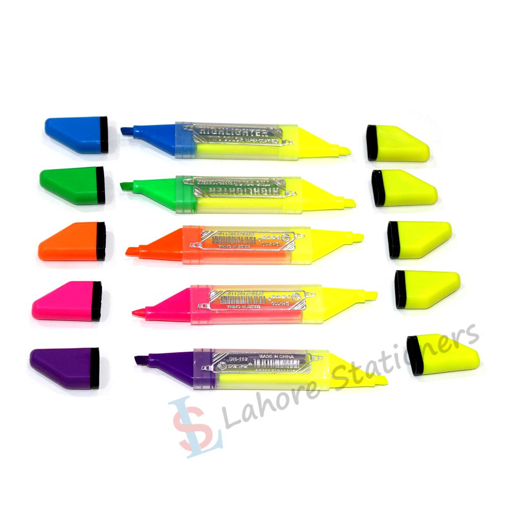 Double Side Highlighter Marker in different colors
