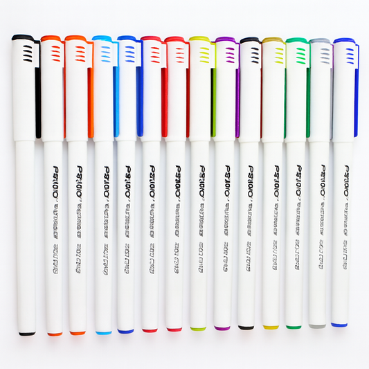 Piano Pointer Fine Liner Mixed Colors Pack of 15 Ultra Smooth Writing Pens