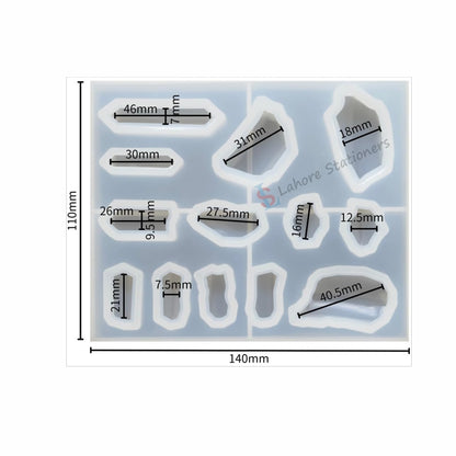 Uneven Shape Stone Pendant Jewellery Silicone Mold