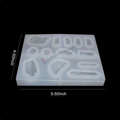 Uneven Shape Stone Pendant Jewellery Silicone Mold
