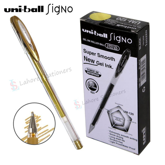 Uni Ball Signo Gel Pen Golden/Silver