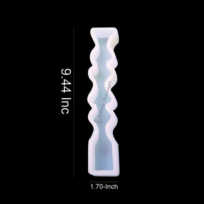 Wave & Zigzag Pillar Candle Silicone Mold for DIY Candle Making