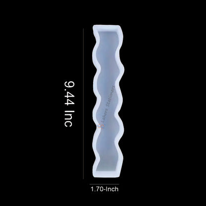Wave & Zigzag Pillar Candle Silicone Mold for DIY Candle Making