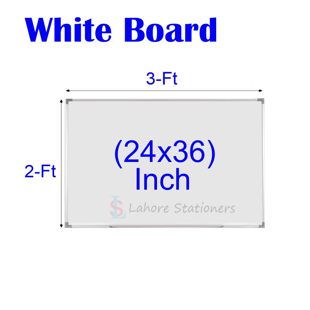 White Board Dry Erase High Quality Material Board - 2x3ft