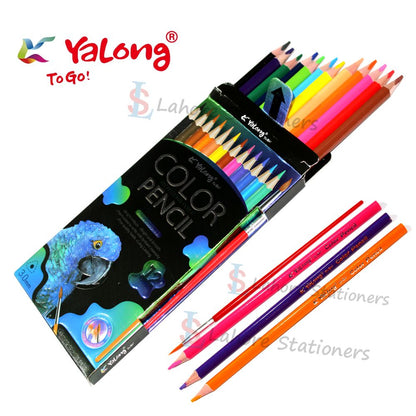 Yalong Color Pencil Set Pack of 12 Colors Pencils With 1Pc Brush Free
