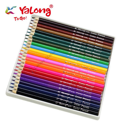Yalong Color Pencil Set Pack of 24 Colors Pencils With 1Pc Brush Free