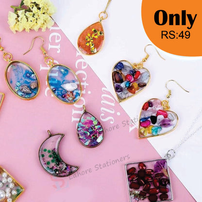 Bezel Pendant  for Resin Jewelry Metal Frame