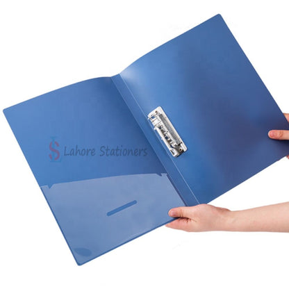 Single Lever Clip File Plastic With Small document storage bar