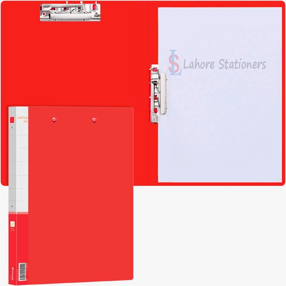 File Cilip Imported Double Lever Clip Plastic File A4 / Fc Size – Lahore Stationers