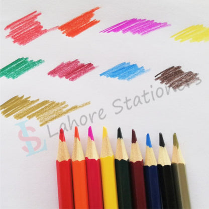 Bahadur Jet Tricon Color Pencils Jar New 24 Colors