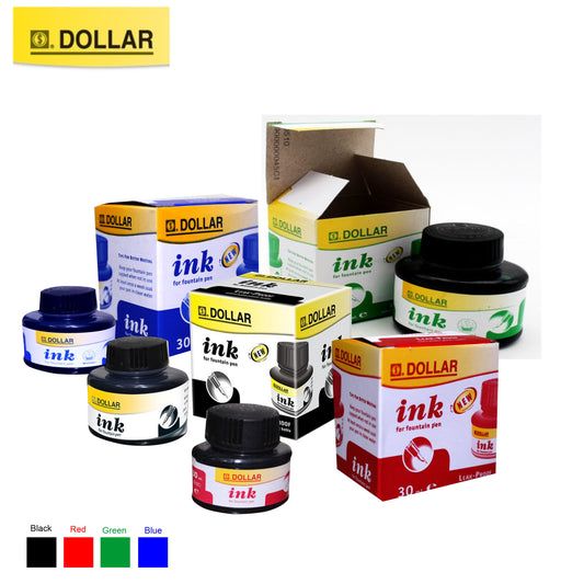 Dollar Fountain Pen Ink 30ml – Smooth Writing Ink for All Fountain Pens