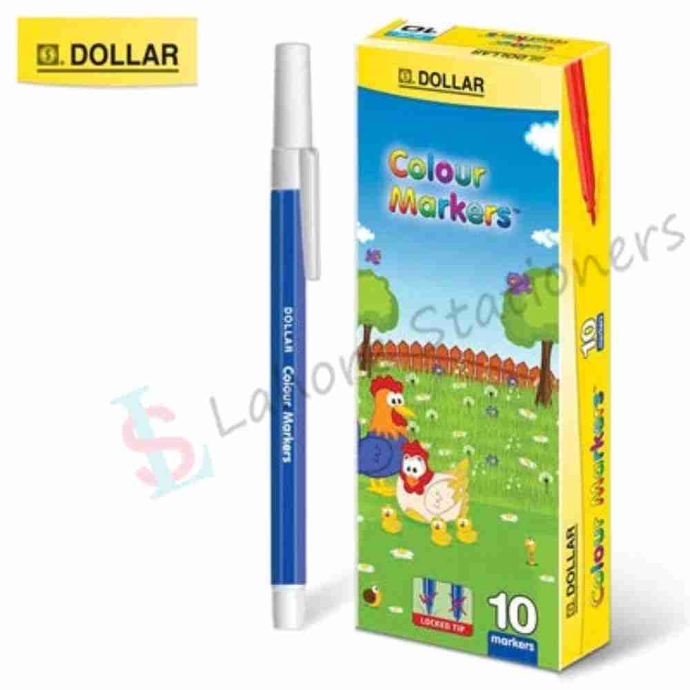 Dollar colour marker Pack of 10 Pcs