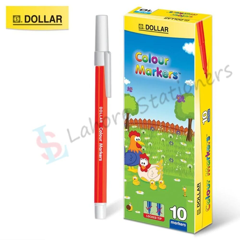 Dollar colour marker Pack of 10 Pcs