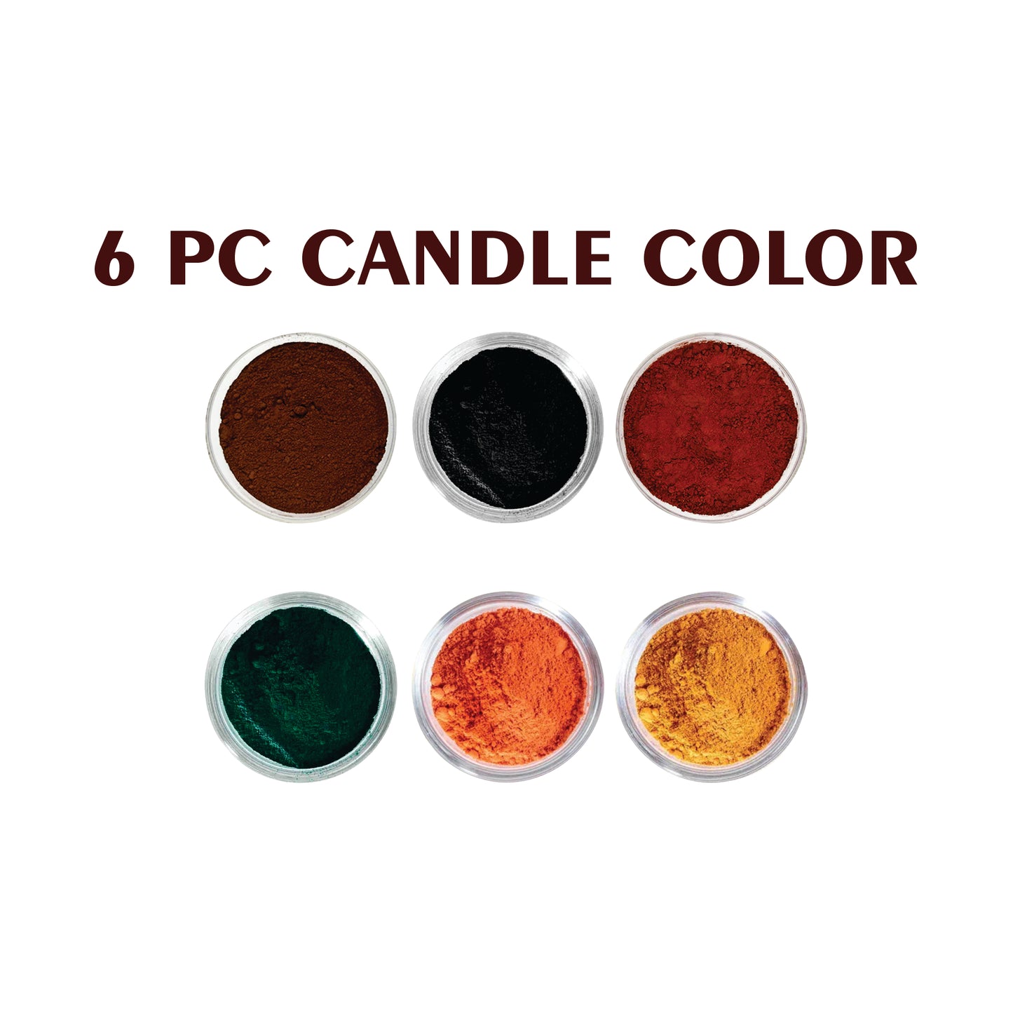 6 Pcs Premium Candle Color Powder Set Vibrant Shades for DIY Candle Making