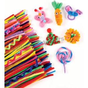 100pcs High-Density 12-Inch Velvet Pipe Cleaners Soft Chenille Stems for Crafts & DIY Projects