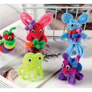 100pcs High-Density 12-Inch Velvet Pipe Cleaners Soft Chenille Stems for Crafts & DIY Projects