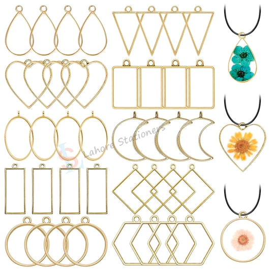 Bezel Pendant  for Resin Jewelry Metal Frame