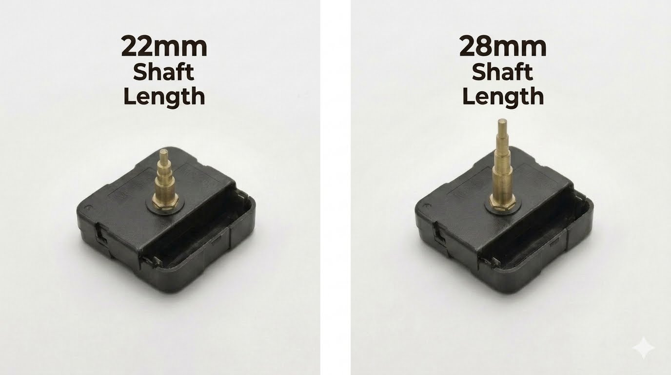 Premium Silent Quartz Clock Movement Mechanism Kit (for Resin Art & MDF Crafts)